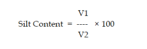 Silt Content Formula